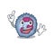 One Finger neutrophil cell in mascot cartoon character style