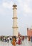 One of the four minarets of Taj Mahal