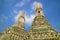 One of Four Satellite Prangs Devoted to the Wind God or Phra Phai Adjacent to the Central Prang, Temple of The Dawn in Bangkok