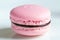 One french desert pink macaron cake
