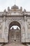 One of the gates of Dolma Bache Palace, Istanbul, Turkey