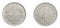 One germany mark coin on a white isolated background