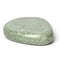 One greenish polished jadeite stone for spa massage