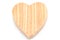 One heart-shaped timber