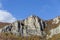 One high top of Lakatnik rocks with cross, Iskar river defile, Sofia province