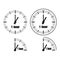 One Hour Clock vector icon