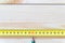 One hundred centimeters on measuring tape with copy space