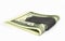 One hundred dollars banknotes in money clip