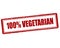 One hundred percent vegetarian