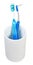 One interdental and tooth brushes in ceramic glass