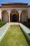 One of the interior patios of the Alcazaba of Malaga. Palatial fortification from the Islamic era built in the 11th century