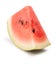 One isolated water melon slice