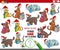one of a kind game with cats and dogs on Christmas time