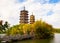 One of landmarks in Guilin- Solar and Lunar Towers