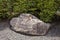 One large gray outdoor rock