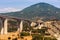 One of the largest bridges of Egnatia motorway, close to Ioannina town, Epirus.