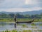 One Leg Rowing Fisherman on Inle Lake