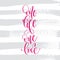 One life one love - hand lettering inscription text to valentines day