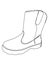 one line art. one continuous line art. safety shoes for engineering or outdoor work