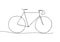 One Line Drawing or Continuous Line Art of a Bicycle Athlete