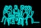 one line drawing of group of young people talking with neon vector effect