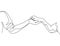 One line drawing of human hand holding dog leg with full of love. Friendship with pet animal concept. Best friend forever.