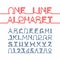 One line font