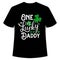 One lucky daddy shirt print template, typography design for Patrick\'s day, Irish gift, lucky clover