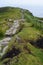 One Man`s Path at Slieve League, the highest sea cliffs in Ireland