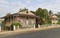 One of many abandoned beachfront Houses, this one with Corrugated metal facings and roof  on Sao Tome Island.