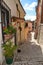 One of the many alleys of Morcone, a town in the province of Benevento.