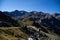 One of the many hairpin bends on the famous Alpine high road on the Grossglockner in summer