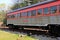 One of many trolleys on tracks, some restored, some being worked on, Seashore Trolley Museum, Kennebunkport, 2016