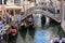 One of the most recognizable tourist attractions in the world - a gondola cruise through the narrow canals in Venice