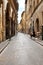 One of the narrow streets of Florence. Italy