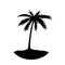 One palm tree island