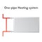 One-pipe heating system. Steel panel radiator.