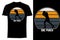 One punch silhouette t shirt mock up retro vintage