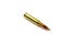 One riffle bullet on a white background