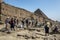 One of the rock quarries at the Pyramids of Giza in Cairo in Egypt.