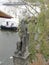 One of the sculptural figures on the legendary Charles Bridge across the Vltava River in Prague, Czech Republic.