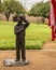 One of seven sculptures of `Pledge of Allegiance` by Glenna Goodacre at Scottish Rite Hospital for Children in Dallas, Texas.