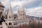 One of the seven towers of Fisherman`s Bastion in Budapest