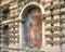 One of several frescoes by Diego Esquivel in the textured wall behind the Mercury pond in the gardens of Real Alcazar in Seville.