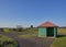 One of the several Shelters used at Carnoustie Golf Links to protect Golfers from Rain or worse still lightning.