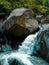 one of several small waterfalls on the edge of the forest right in the village of Bojong Cigudeg Bogor, Indonesia