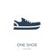 one shoe icon in trendy design style. one shoe icon isolated on white background. one shoe vector icon simple and modern flat