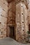 One of the side doors inside the unfinished Church (18th century) of Castano del Robledo, Huelva. Spain