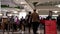 One side of people having dinner at food court area