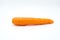 One Single Big Carrot on a White background